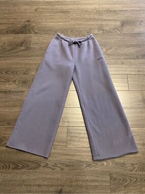 Aritzia Lavender/Grey Sweatfleece Megafit Wide-Leg Sweatpants